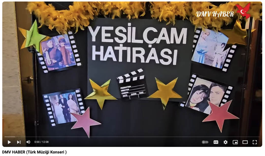 DMV Haber newspaper coverage of Yeşilçam concert 2024